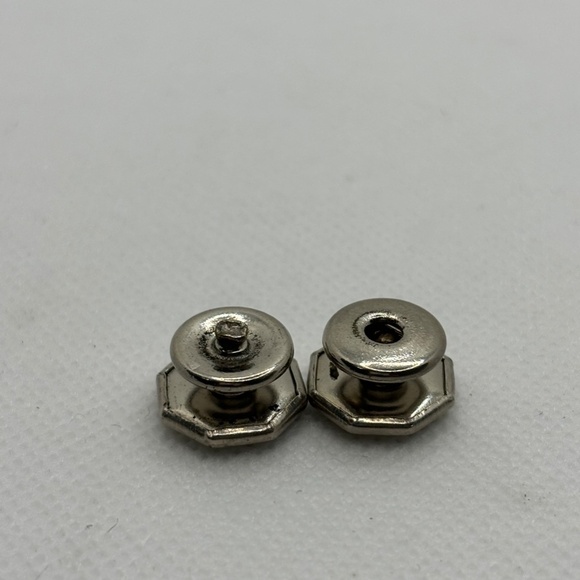 Edwardian Men's Cuff Links, Mother of Pearl, Octagon, Snap, Circa 1900s, Vintage - Picture 5 of 5